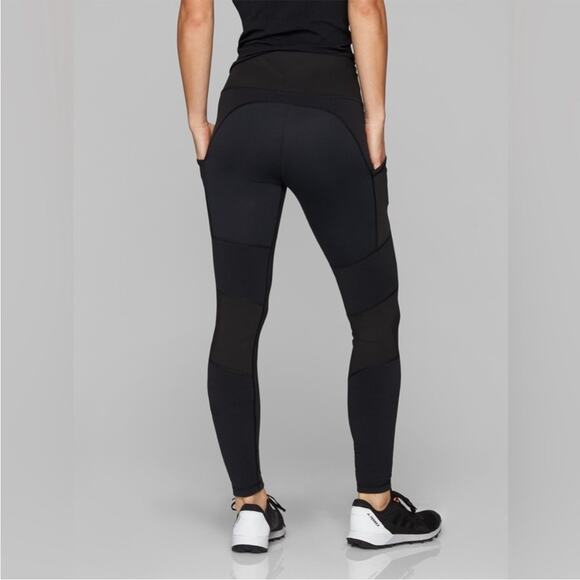 Athleta Black High Rise Sleet Traverse Tights Leggings MEDIUM - Picture 5 of 10